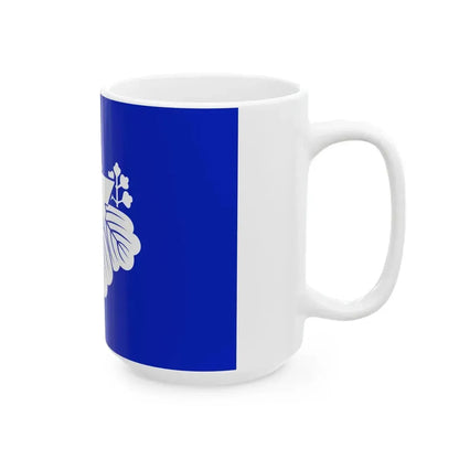 Flag of Okawa Fukuoka (Japan) White Coffee Mug - Go Mug Yourself