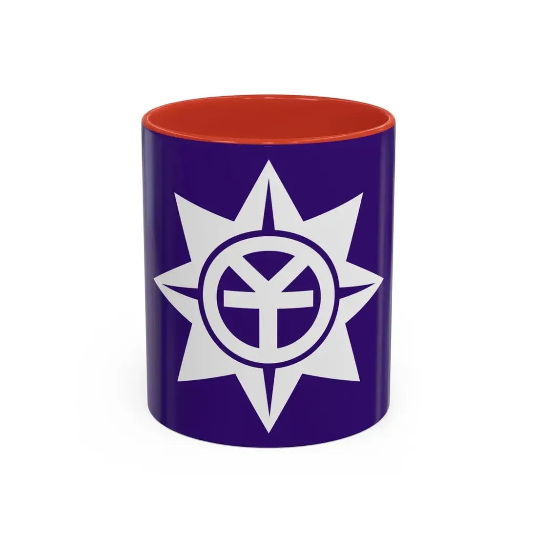 Flag of Okayama Okayama Japan - Accent Coffee Mug 11oz Red - Go Mug Yourself