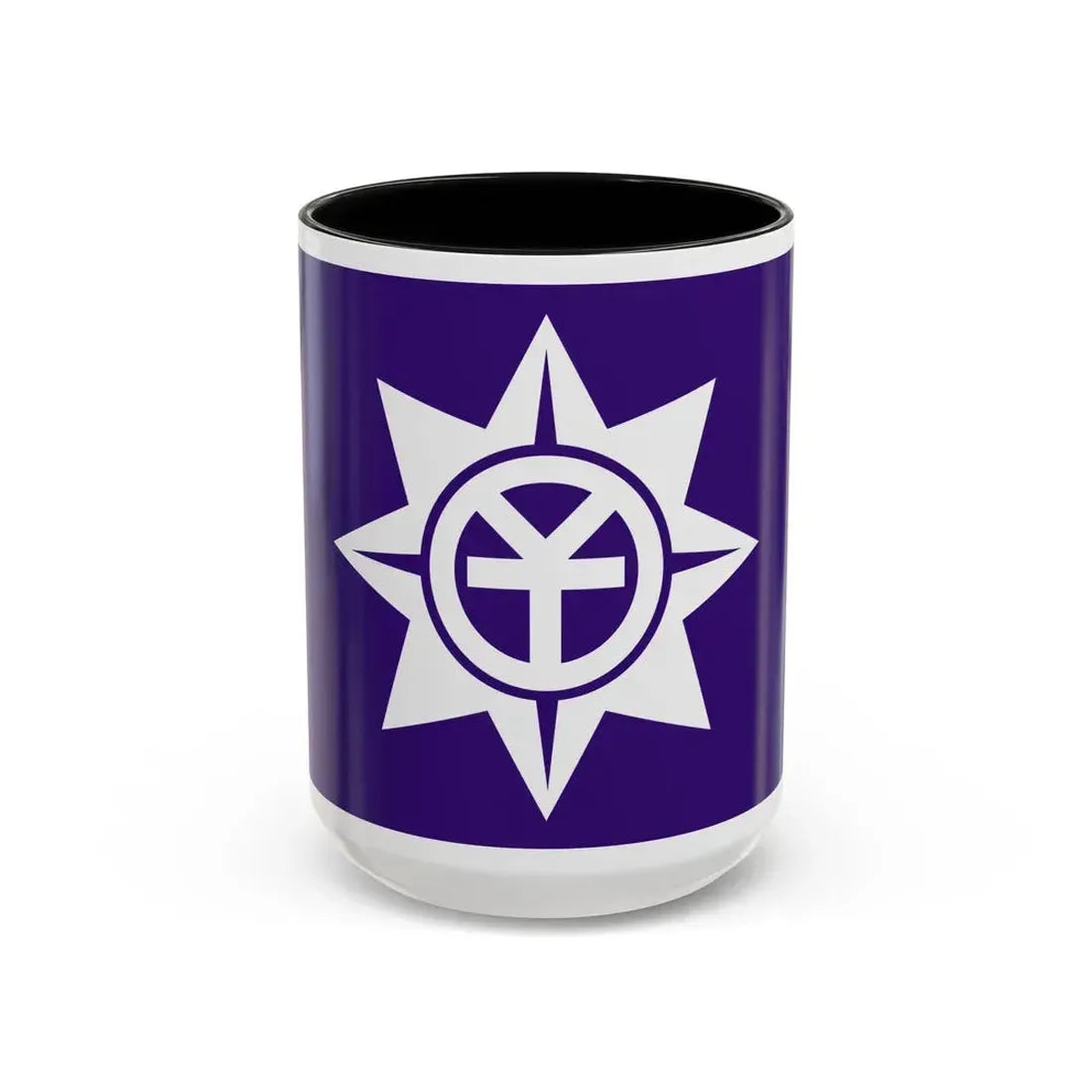 Flag of Okayama Okayama Japan - Accent Coffee Mug 15oz Black - Go Mug Yourself