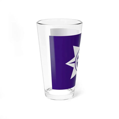 Flag of Okayama Okayama Japan - Pint Glass 16oz - Go Mug Yourself