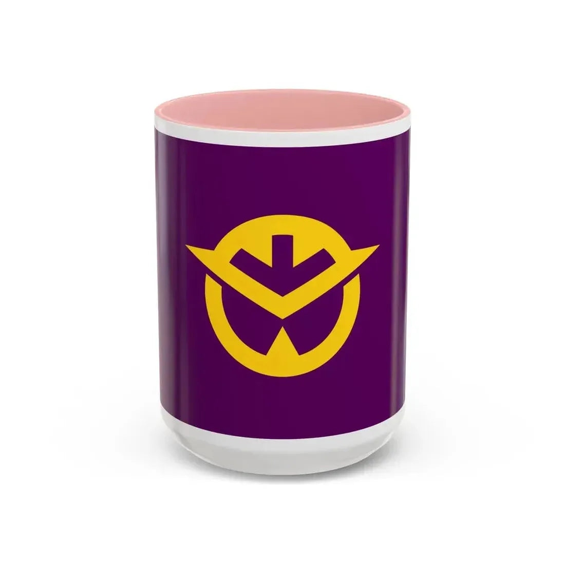Flag of Okayama Prefecture Japan - Accent Coffee Mug 15oz Pink - Go Mug Yourself