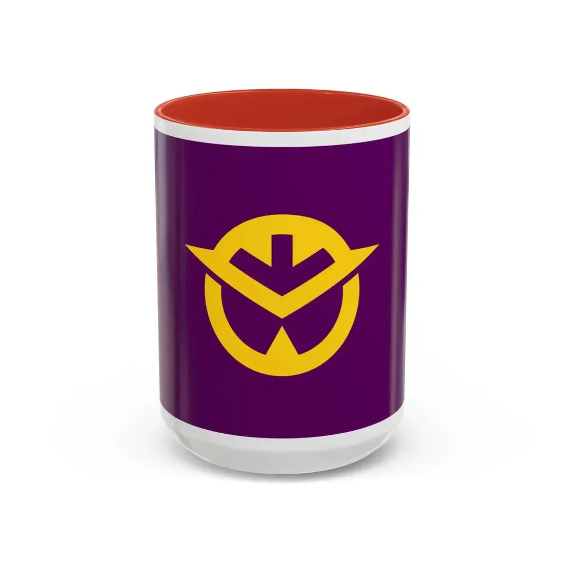 Flag of Okayama Prefecture Japan - Accent Coffee Mug 15oz Red - Go Mug Yourself