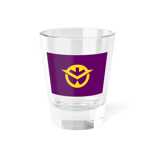 Flag of Okayama Prefecture (Japan) Shot Glass 1.5oz 1.5oz - Go Mug Yourself