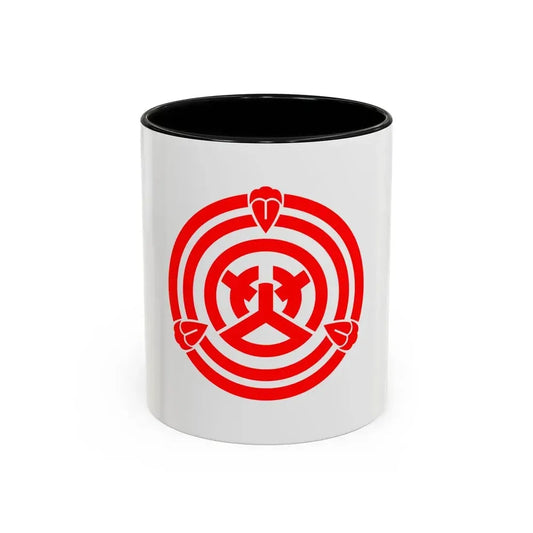 Flag of Okazaki Aichi Japan - Accent Coffee Mug 11oz Black - Go Mug Yourself