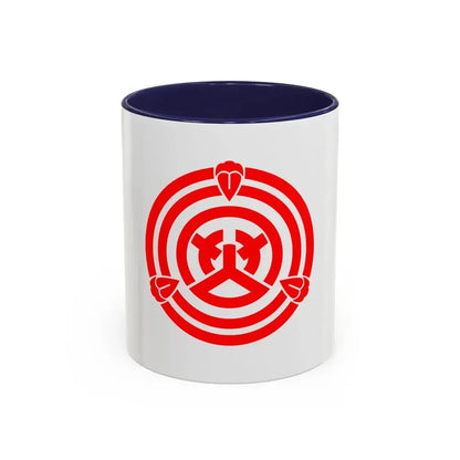 Flag of Okazaki Aichi Japan - Accent Coffee Mug 11oz Navy - Go Mug Yourself