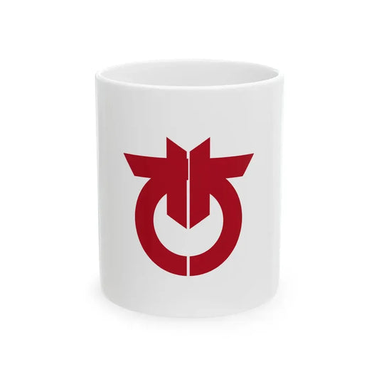 Flag of Okegawa Saitama (Japan) White Coffee Mug 11oz - Go Mug Yourself