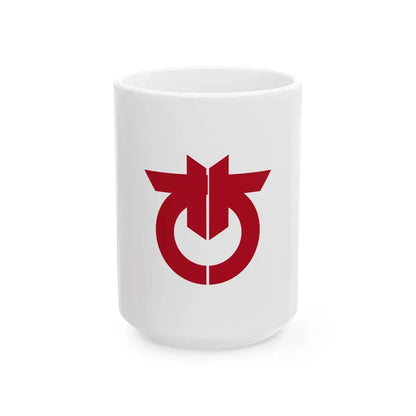 Flag of Okegawa Saitama (Japan) White Coffee Mug 15oz - Go Mug Yourself