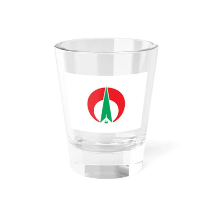 Flag of Oki Fukuoka (Japan) Shot Glass 1.5oz 1.5oz - Go Mug Yourself