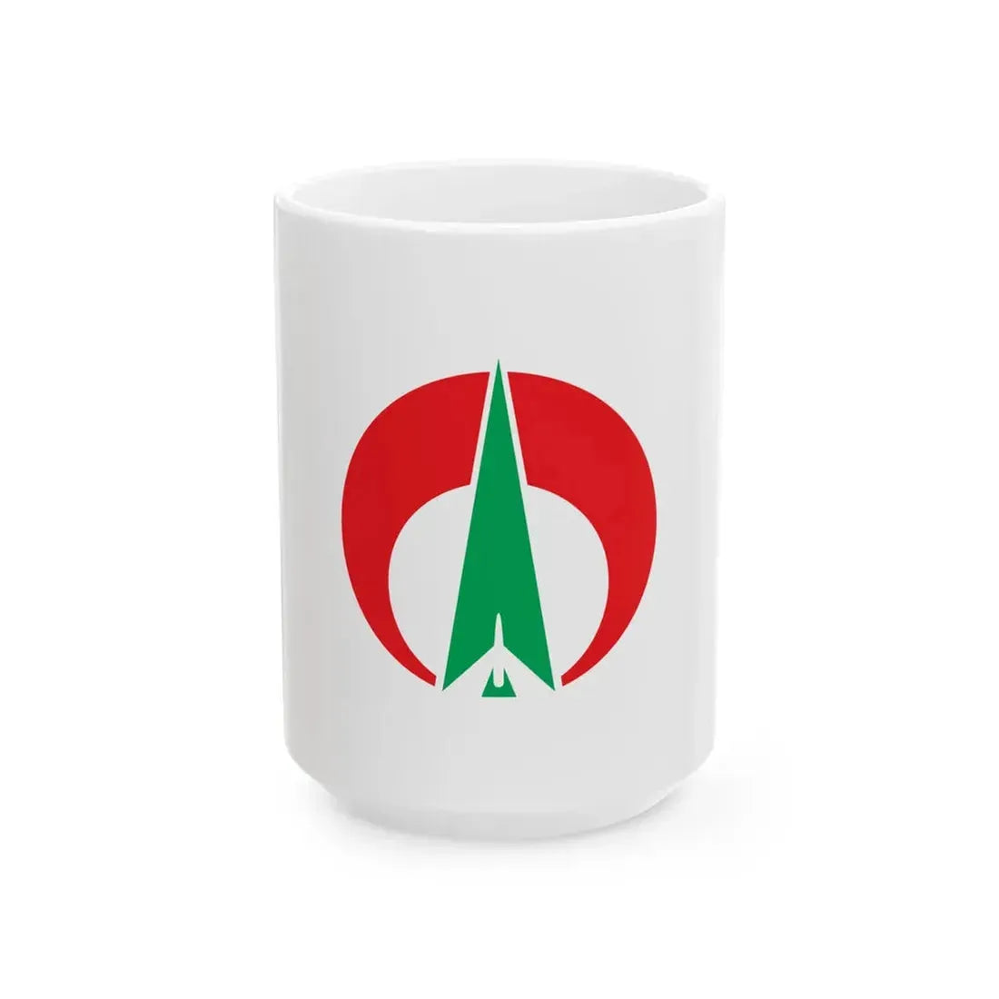 Flag of Oki Fukuoka (Japan) White Coffee Mug 15oz - Go Mug Yourself