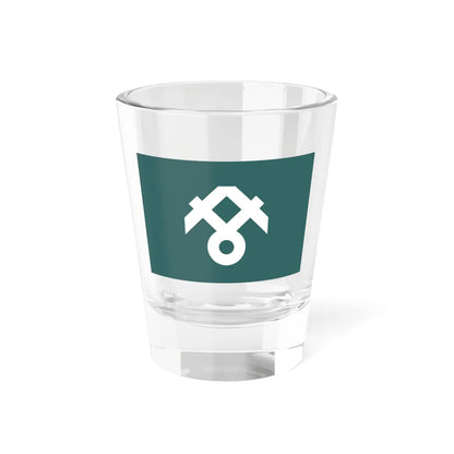 Flag of Okimi Hiroshima 1979-2004 (Japan) Shot Glass 1.5oz 1.5oz - Go Mug Yourself