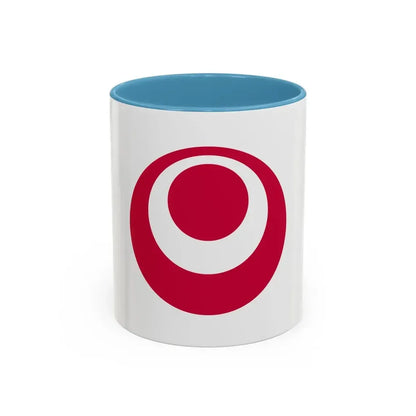 Flag of Okinawa Prefecture Japan - Accent Coffee Mug 11oz Light Blue - Go Mug Yourself