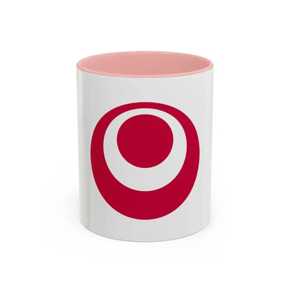 Flag of Okinawa Prefecture Japan - Accent Coffee Mug 11oz Pink - Go Mug Yourself