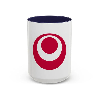 Flag of Okinawa Prefecture Japan - Accent Coffee Mug 15oz Navy - Go Mug Yourself