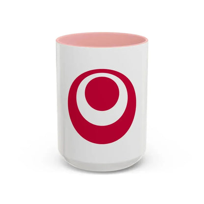 Flag of Okinawa Prefecture Japan - Accent Coffee Mug 15oz Pink - Go Mug Yourself
