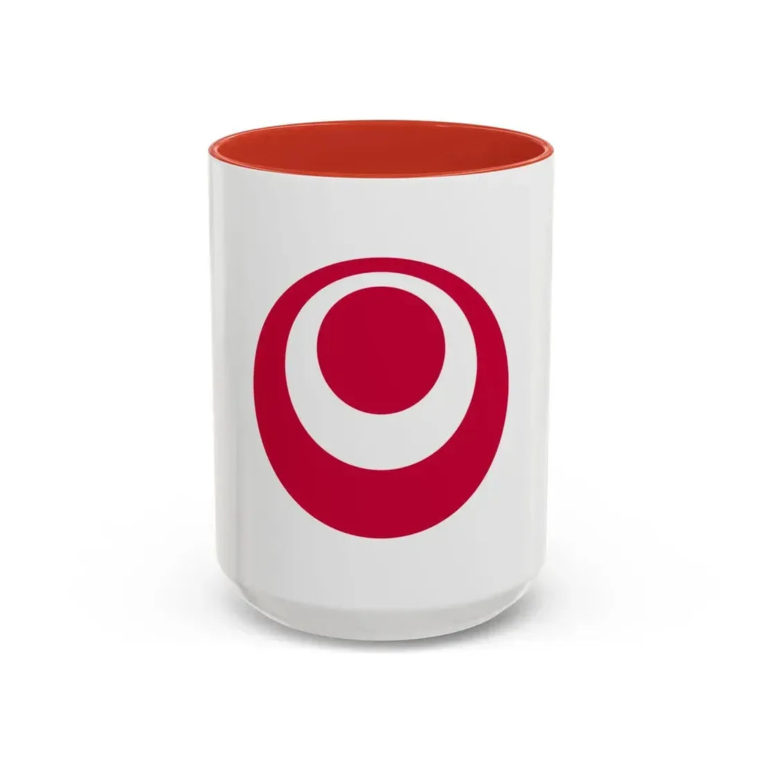 Flag of Okinawa Prefecture Japan - Accent Coffee Mug 15oz Red - Go Mug Yourself