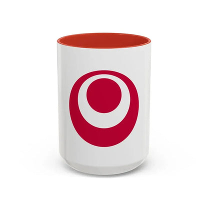Flag of Okinawa Prefecture Japan - Accent Coffee Mug 15oz Red - Go Mug Yourself