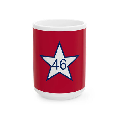 Flag of Oklahoma 1911-1925 (United States) White Coffee Mug 15oz - Go Mug Yourself