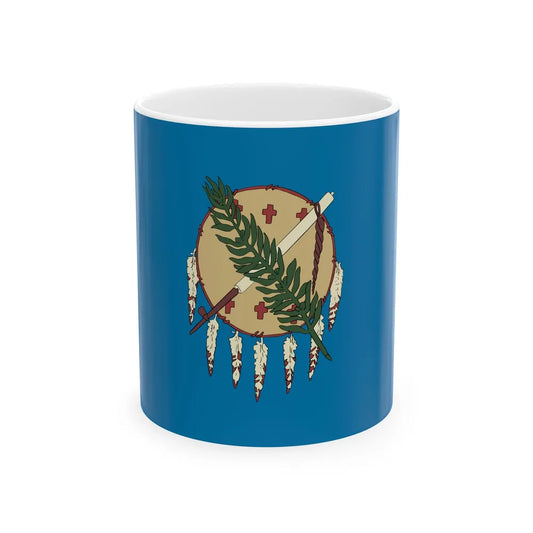 Flag of Oklahoma 1925-1941 (United States) White Coffee Mug 11oz - Go Mug Yourself