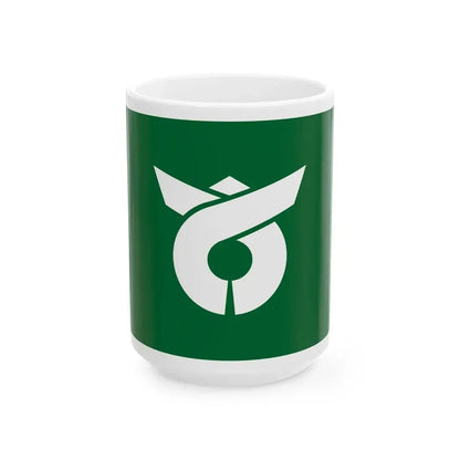 Flag of Okura Yamagata (Japan) White Coffee Mug 15oz - Go Mug Yourself