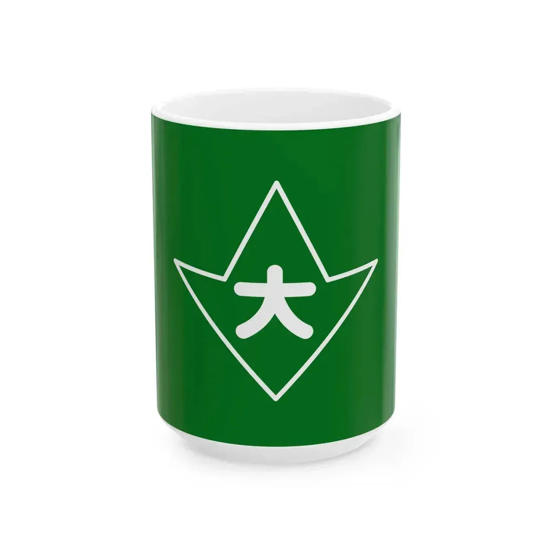 Flag of Okuwa Nagano (Japan) White Coffee Mug 15oz - Go Mug Yourself