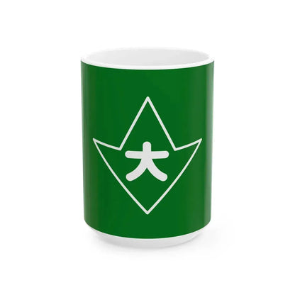 Flag of Okuwa Nagano (Japan) White Coffee Mug 15oz - Go Mug Yourself