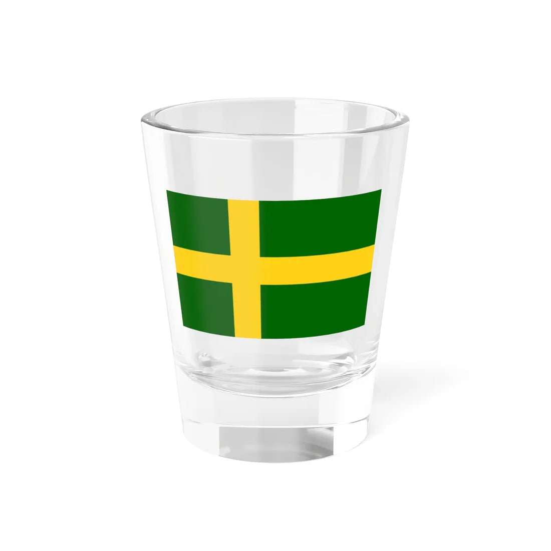 Flag of Oland (Sweden) Shot Glass 1.5oz 1.5oz - Go Mug Yourself