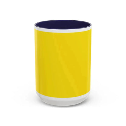 Flag of Old Flag of Brunei Malaysia - Accent Coffee Mug 15oz Navy - Go Mug Yourself