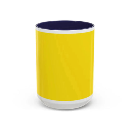 Flag of Old Flag of Brunei Malaysia - Accent Coffee Mug 15oz Navy - Go Mug Yourself