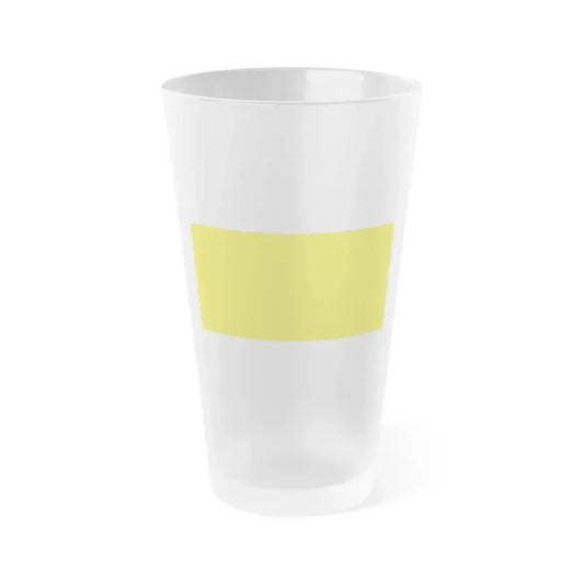 Flag of Old Flag of Brunei Malaysia - Frosted Pint Glass 16oz 16oz Frosted - Go Mug Yourself