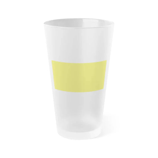 Flag of Old Flag of Brunei Malaysia - Frosted Pint Glass 16oz 16oz Frosted - Go Mug Yourself