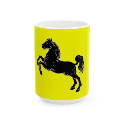 Flag of Old Saxony (Germany) White Coffee Mug 15oz - Go Mug Yourself