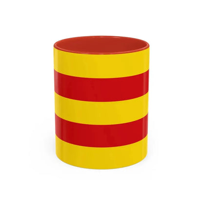 Flag of Oldenburg 2 Germany - Accent Coffee Mug 11oz Red - Go Mug Yourself