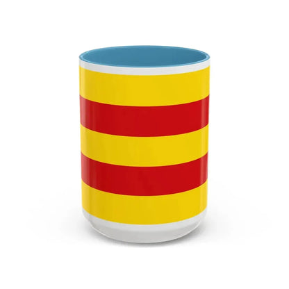 Flag of Oldenburg 2 Germany - Accent Coffee Mug 15oz Light Blue - Go Mug Yourself