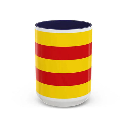 Flag of Oldenburg 2 Germany - Accent Coffee Mug 15oz Navy - Go Mug Yourself