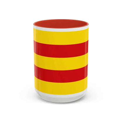 Flag of Oldenburg 2 Germany - Accent Coffee Mug 15oz Red - Go Mug Yourself