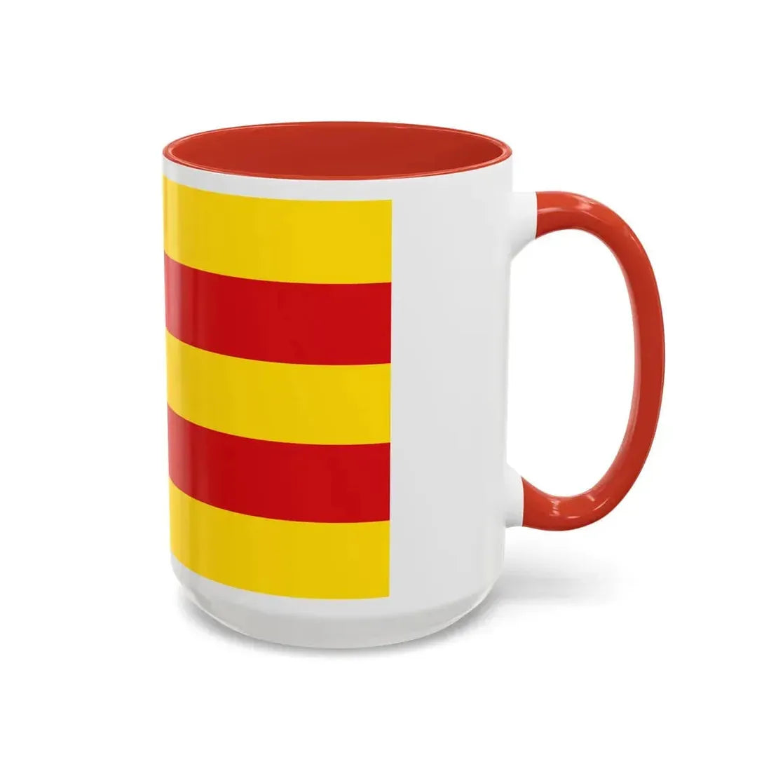 Flag of Oldenburg 2 Germany - Accent Coffee Mug - Go Mug Yourself