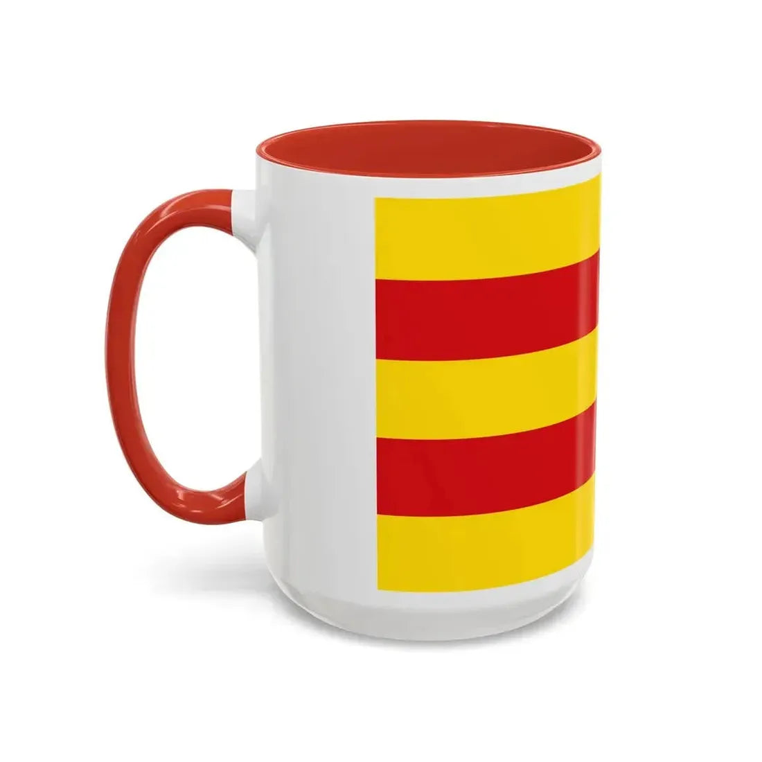 Flag of Oldenburg 2 Germany - Accent Coffee Mug - Go Mug Yourself