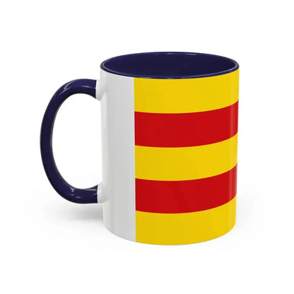 Flag of Oldenburg 2 Germany - Accent Coffee Mug - Go Mug Yourself