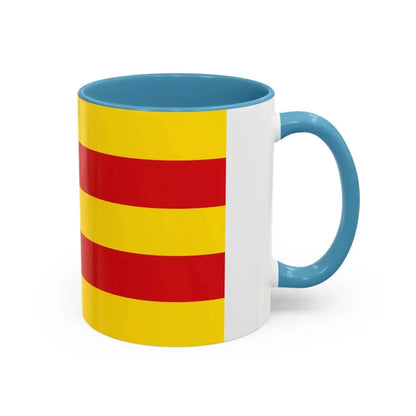 Flag of Oldenburg 2 Germany - Accent Coffee Mug - Go Mug Yourself