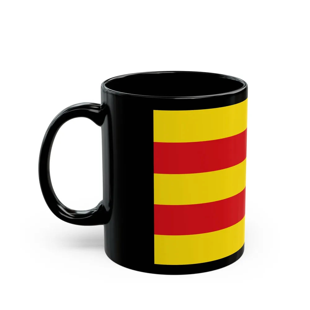 Flag of Oldenburg 2 Germany - Black Coffee Mug-Go Mug Yourself