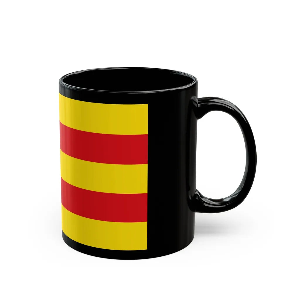 Flag of Oldenburg 2 Germany - Black Coffee Mug-Go Mug Yourself