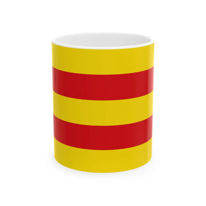 Flag of Oldenburg 2 Germany - White Coffee Mug-11oz-Go Mug Yourself