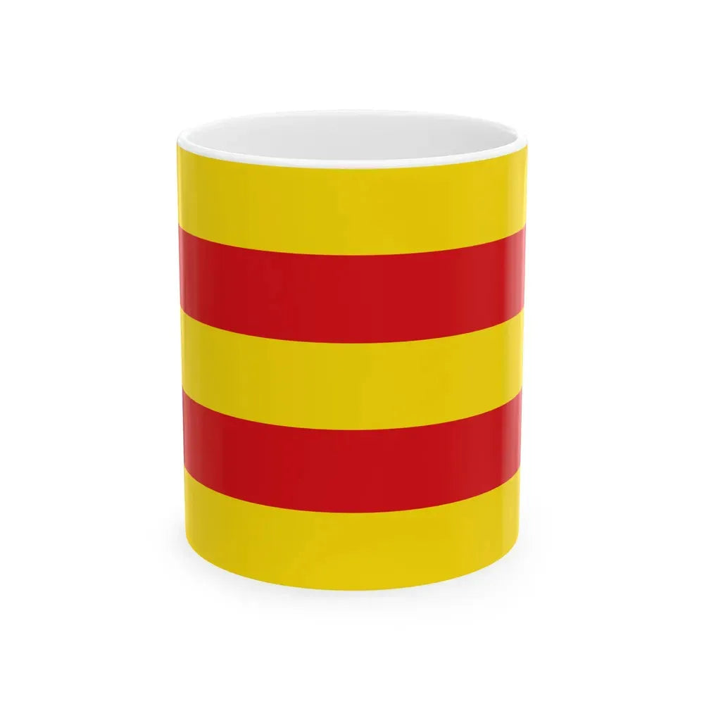 Flag of Oldenburg 2 Germany - White Coffee Mug 11oz - Go Mug Yourself
