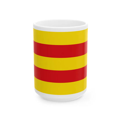 Flag of Oldenburg 2 Germany - White Coffee Mug-15oz-Go Mug Yourself