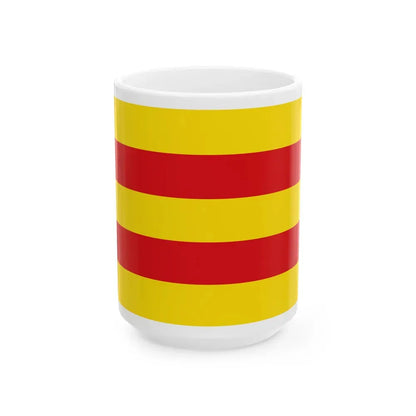 Flag of Oldenburg 2 Germany - White Coffee Mug 15oz - Go Mug Yourself