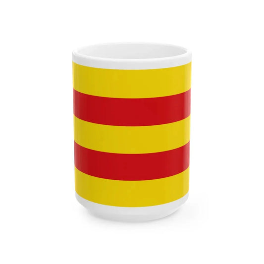 Flag of Oldenburg 2 Germany - White Coffee Mug 15oz - Go Mug Yourself