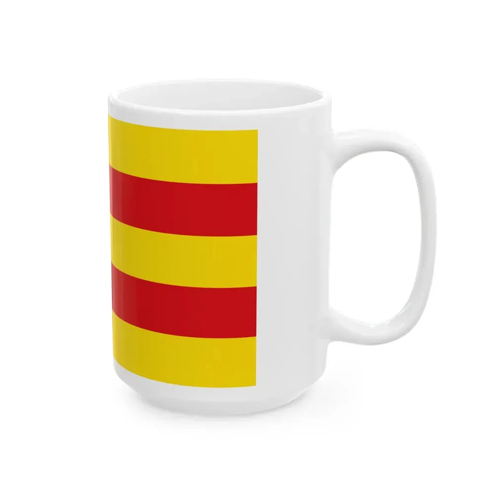 Flag of Oldenburg 2 Germany - White Coffee Mug - Go Mug Yourself