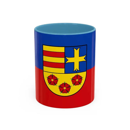 Flag of Oldenburg Germany - Accent Coffee Mug 11oz Light Blue - Go Mug Yourself