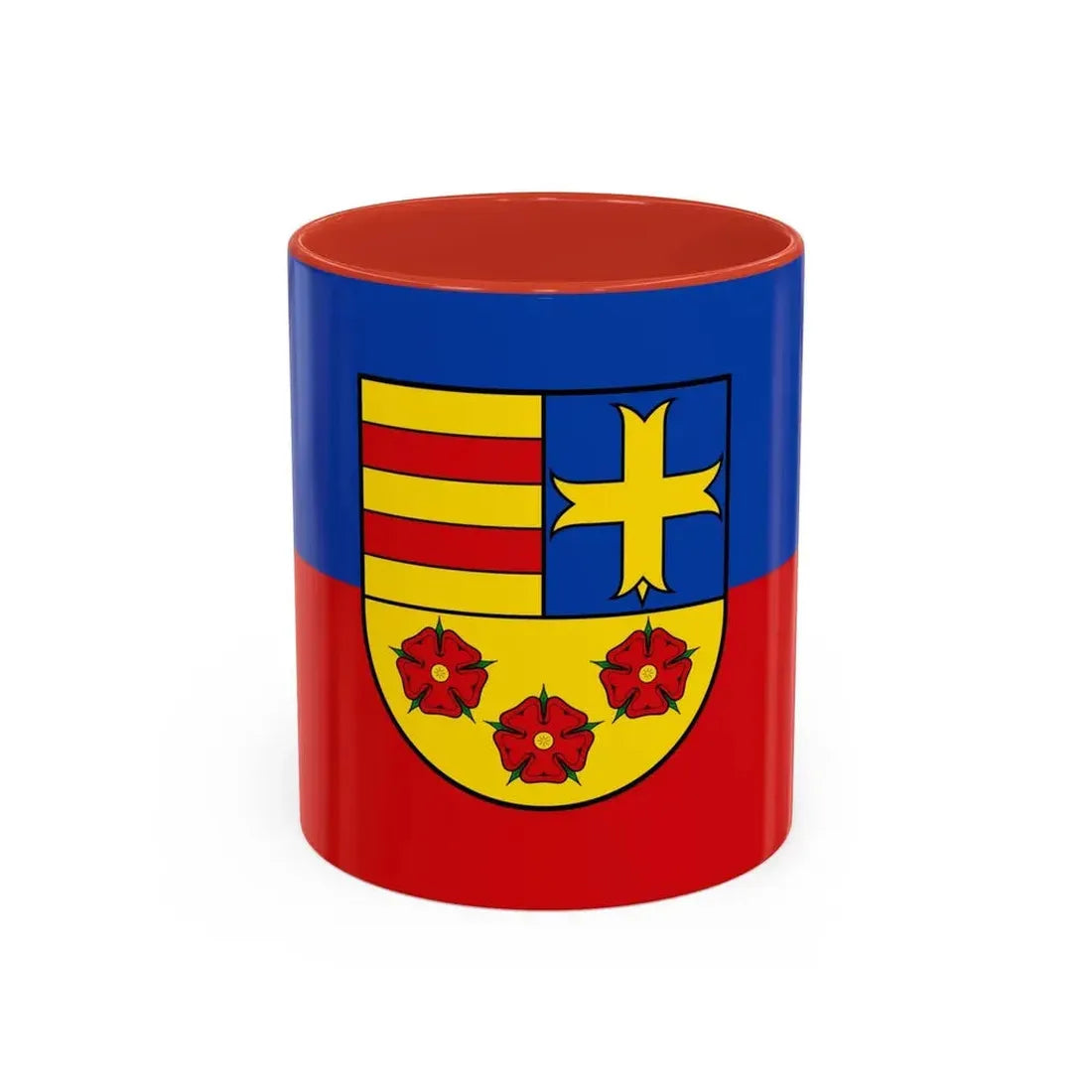 Flag of Oldenburg Germany - Accent Coffee Mug 11oz Red - Go Mug Yourself