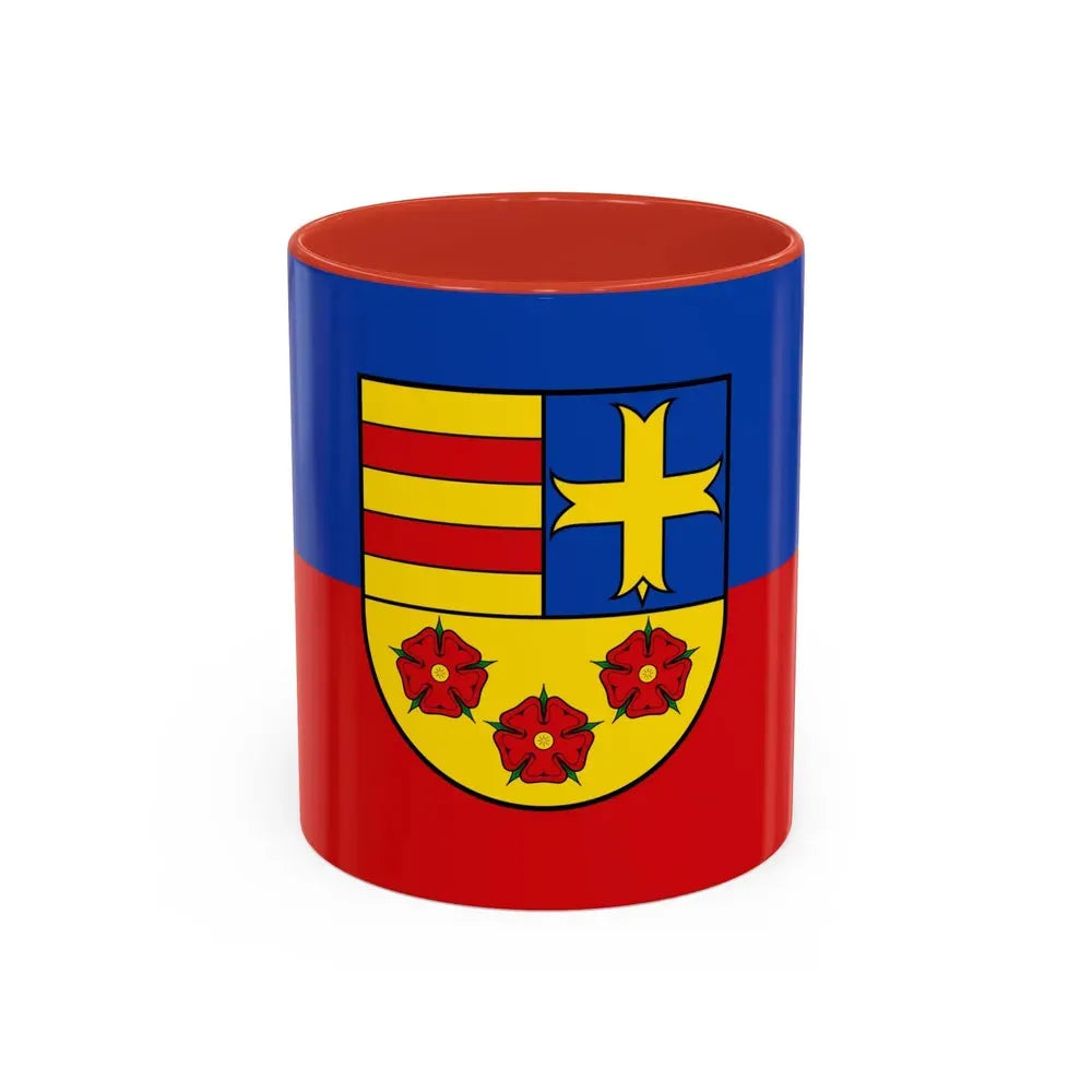 Flag of Oldenburg Germany - Accent Coffee Mug 11oz Red - Go Mug Yourself
